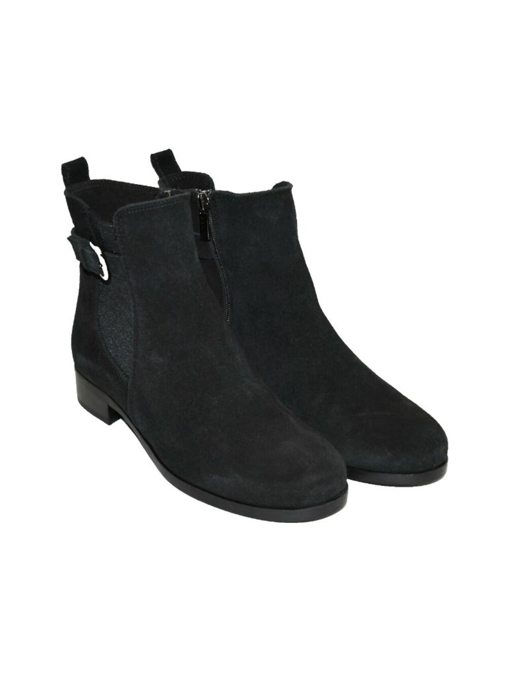 New! La Canadienne Sterling Waterproof Bootie Black Suede Size 7 DD19